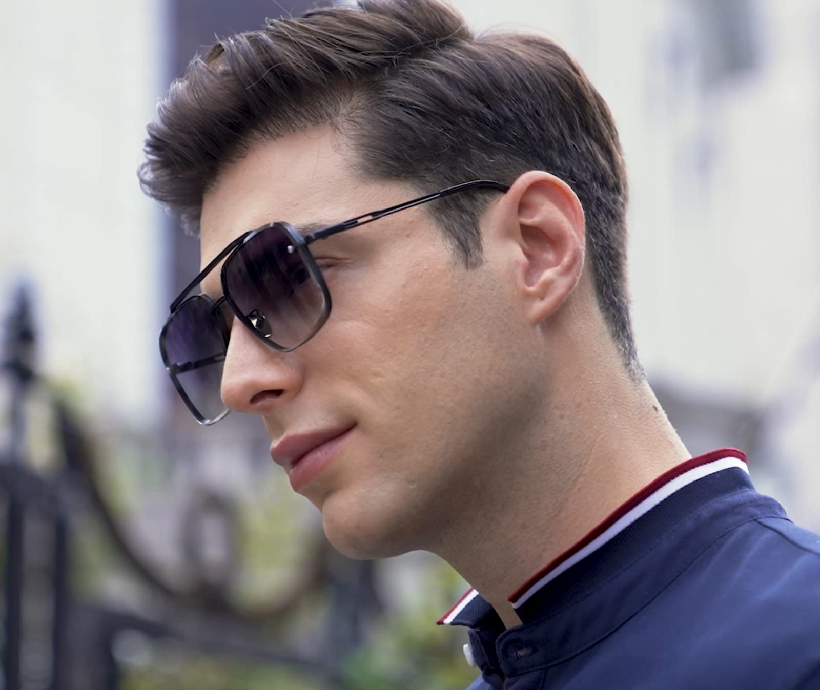Foto 4 | Gafas De Sol Grand Fashion, Cuadradas, Sobredimensionadas, Estilo Aviador, 63 Mm, Uv400 - Venta Internacional.