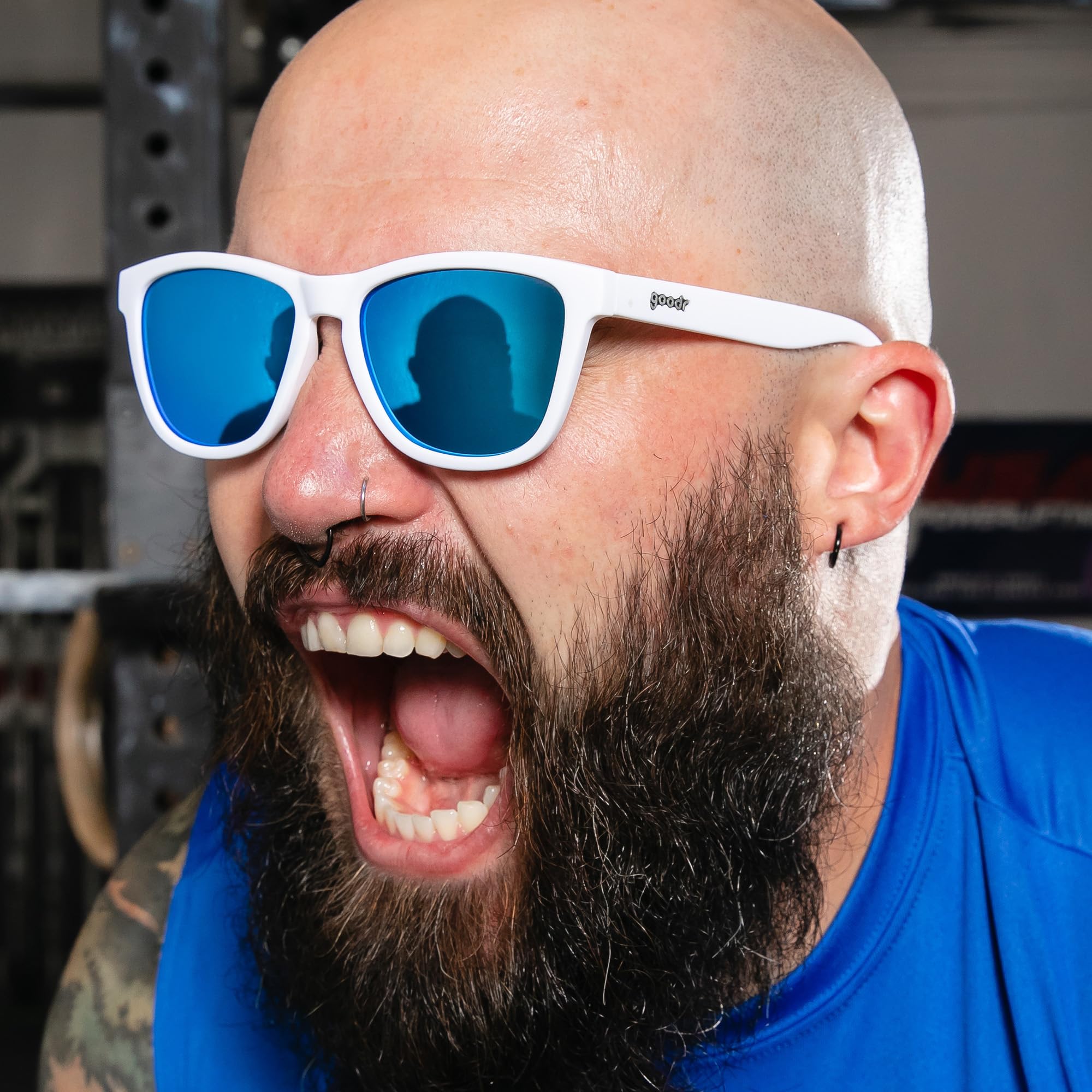 Foto 5 pulgar | Gafas De Sol Goodr Iced By Yetis Polarizadas Blanco/azul Para Hombre Y Mujer - Venta Internacional.