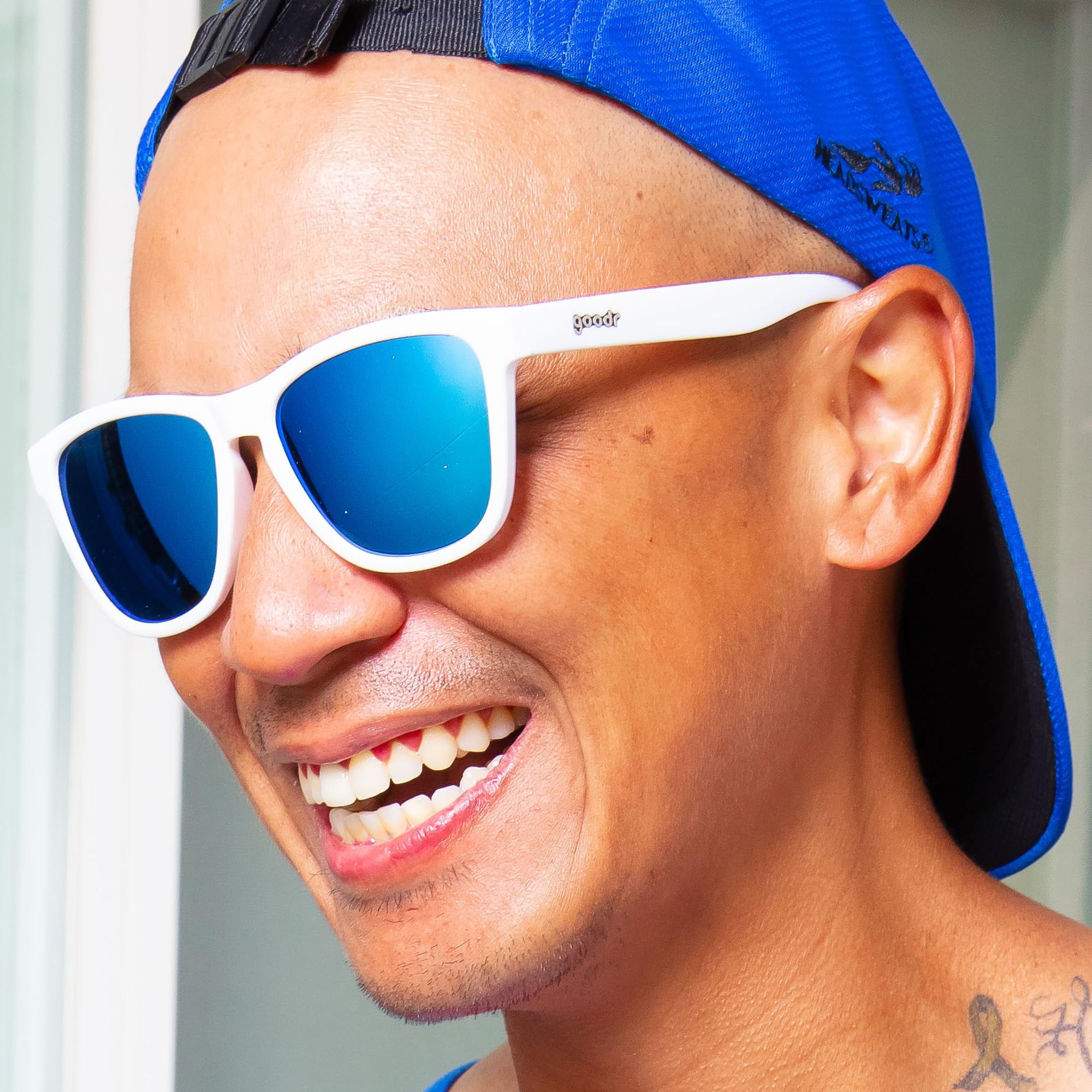 Foto 6 pulgar | Gafas De Sol Goodr Iced By Yetis Polarizadas Blanco/azul Para Hombre Y Mujer - Venta Internacional.