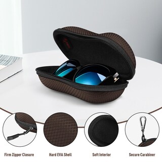 Foto 2 | Funda Para Gafas De Sol Fintie Hard Eva, A Prueba De Golpes Con Mosquetón - Venta Internacional.