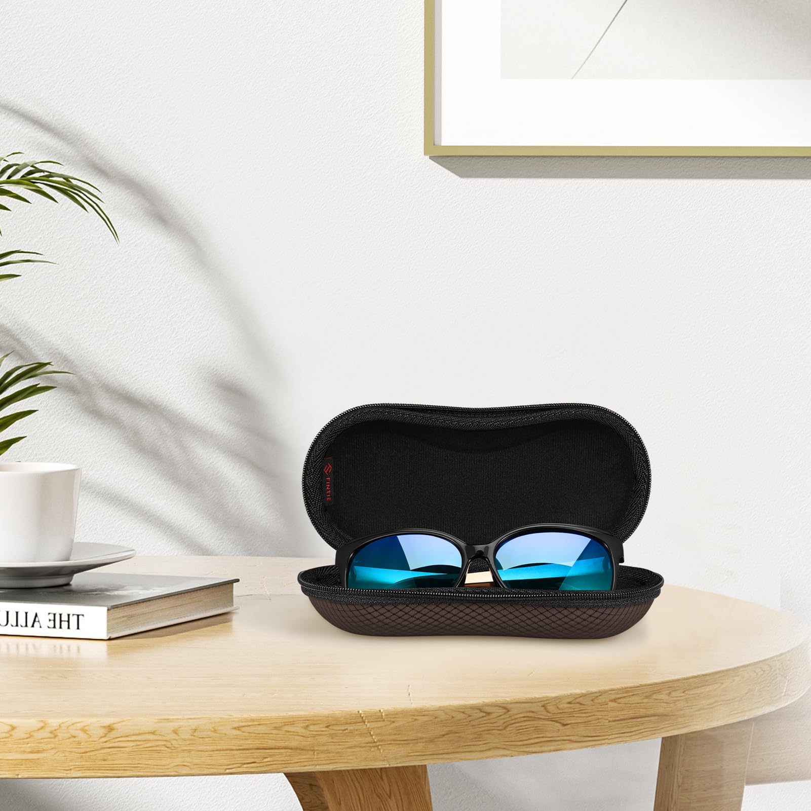Foto 6 pulgar | Funda Para Gafas De Sol Fintie Hard Eva, A Prueba De Golpes Con Mosquetón - Venta Internacional.
