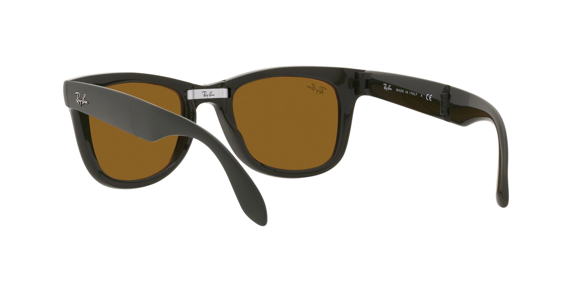 Foto 7 pulgar | Lente De Sol Ray-ban Folding Wayfarer Brown