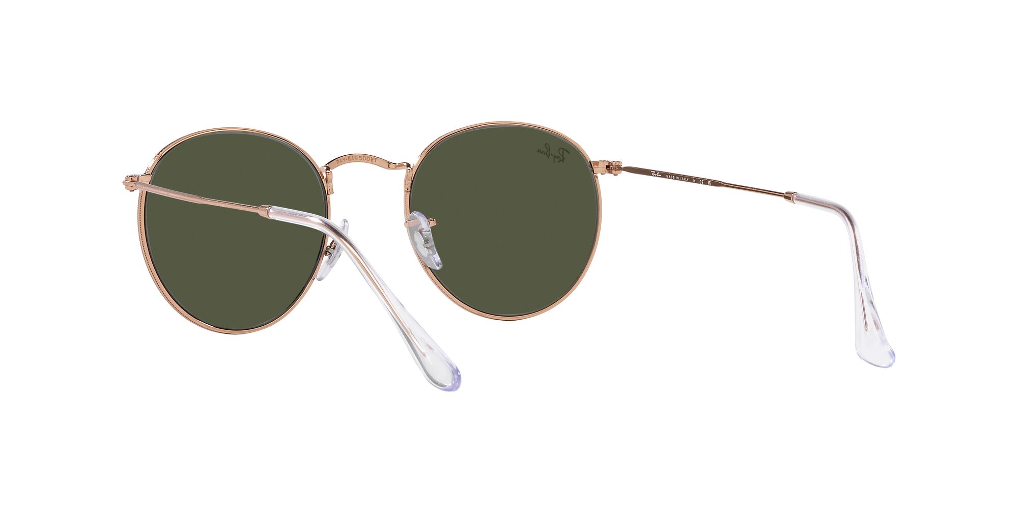 Foto 7 pulgar | Lente De Sol Ray-ban Round Metal Green