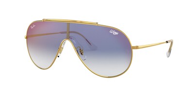 Foto 2 | Lente De Sol Ray-ban Wings Clear Gradient Blue Mirror Red