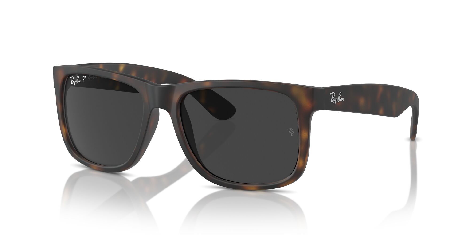 Foto 3 pulgar | Lente De Sol Ray-ban Justin Dark Grey Polar Polarizado