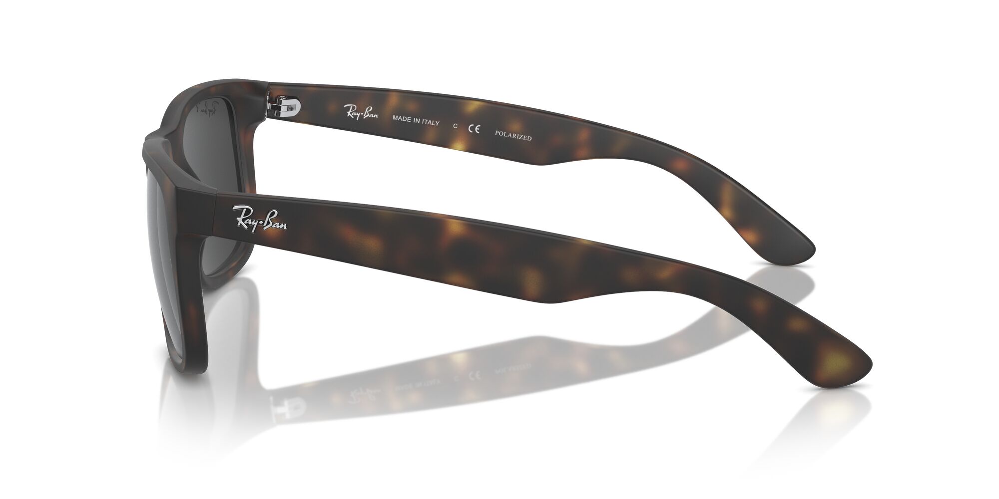 Foto 4 pulgar | Lente De Sol Ray-ban Justin Dark Grey Polar Polarizado