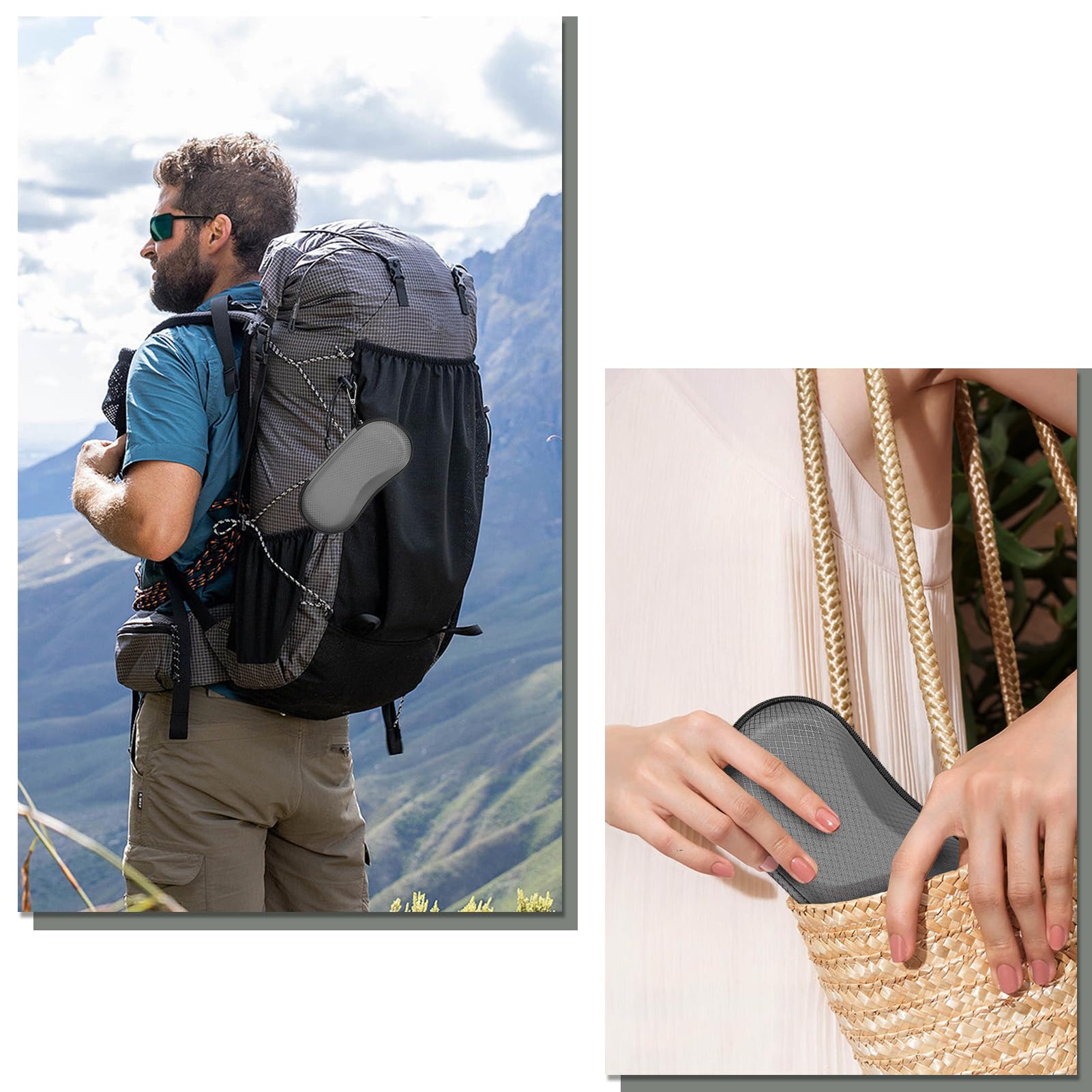Foto 7 pulgar | Funda para Gafas De Sol Fintie Hard Eva Shell A Prueba De Golpes Gris Oscuro - Venta Internacional