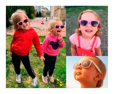 Foto 3 | Funda Rosa Con Filtro Uv400 Para Gafas De Sol Polarizadas Para Niños - Venta Internacional.