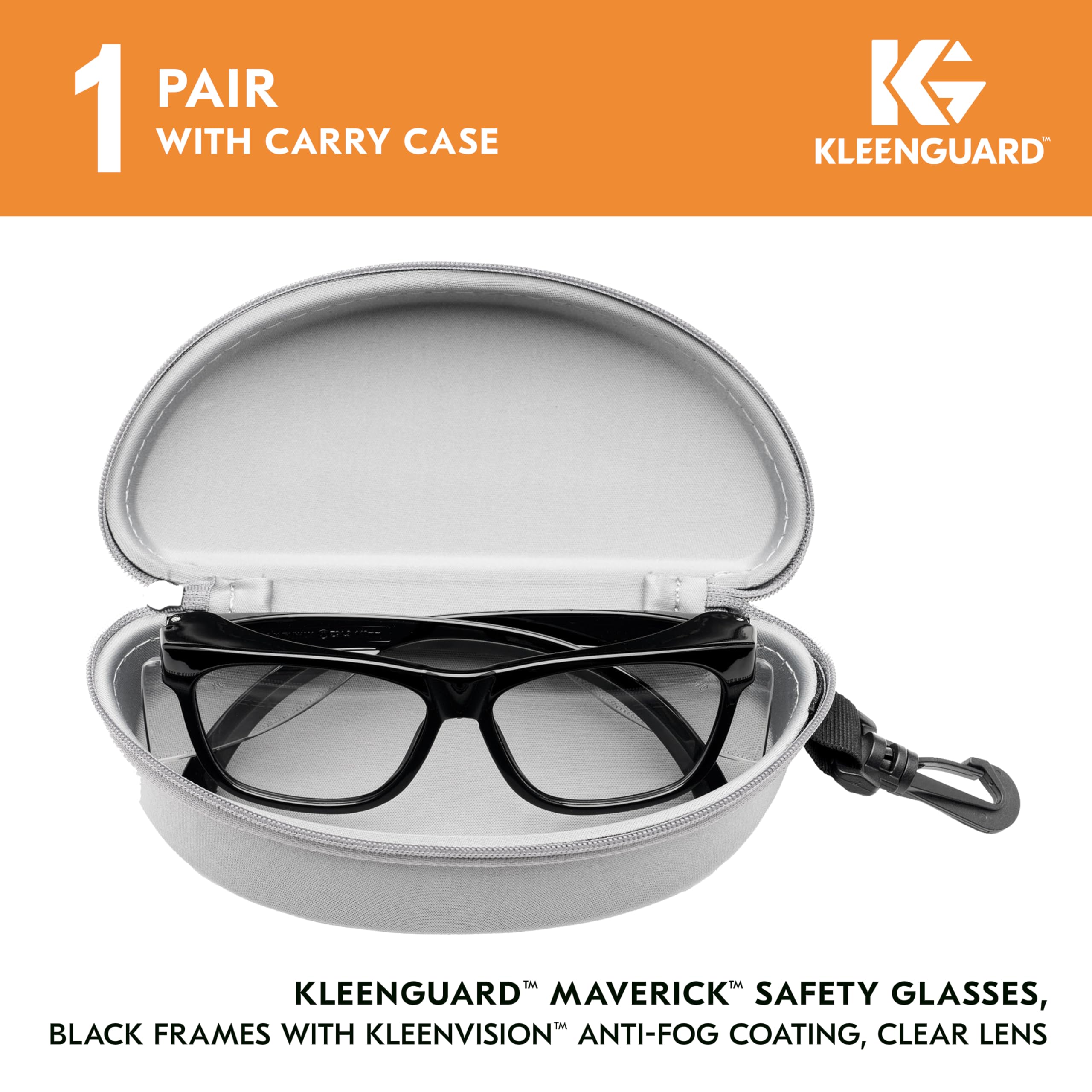 Foto 2 | Gafas De Seguridad Kleenguard V30 Maverick Con Lente Transparente Y Montura Negra - Venta Internacional.