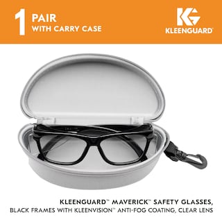 Foto 2 | Gafas De Seguridad Kleenguard V30 Maverick Con Lente Transparente Y Montura Negra - Venta Internacional.