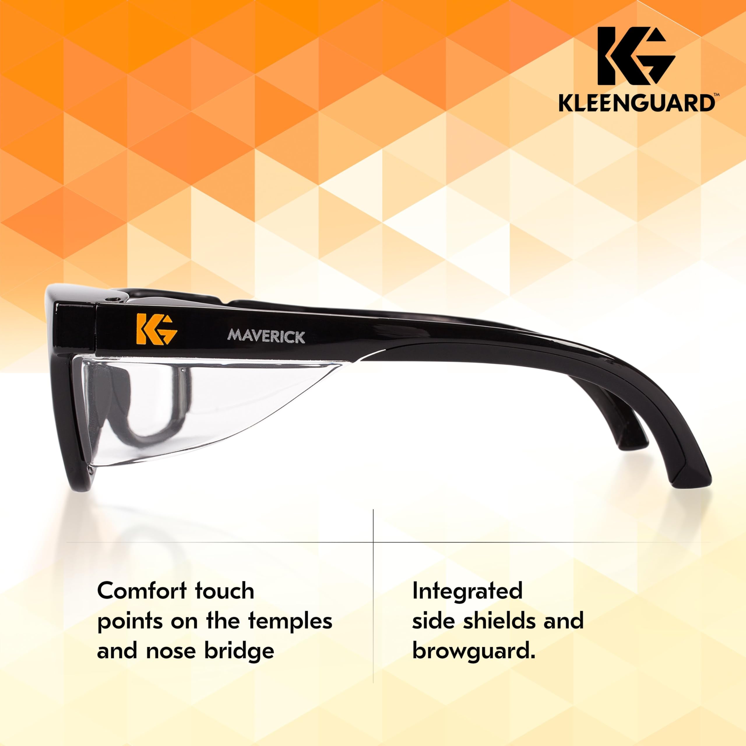 Foto 4 | Gafas De Seguridad Kleenguard V30 Maverick Con Lente Transparente Y Montura Negra - Venta Internacional.
