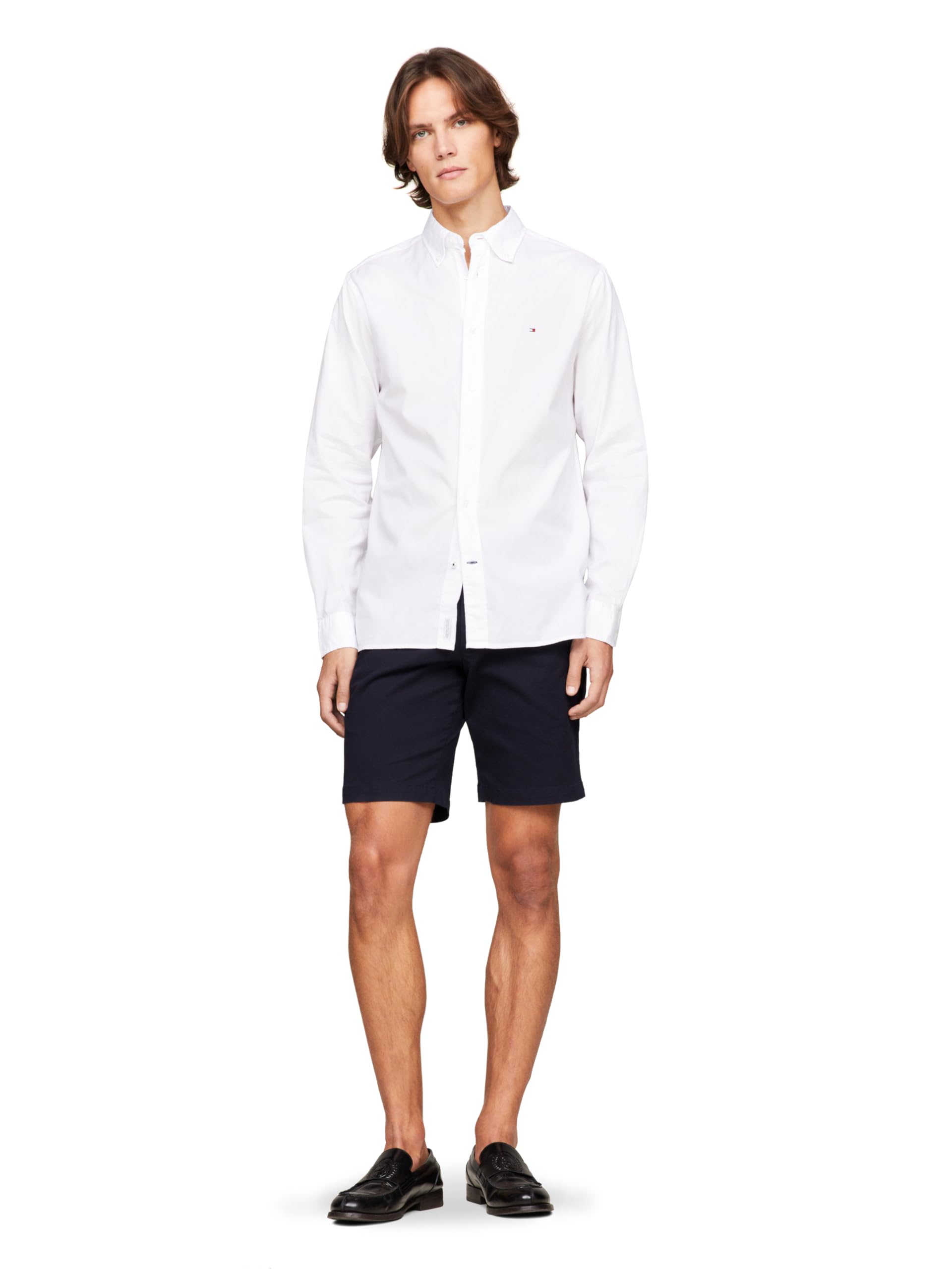 Foto 4 pulgar | Camisa Tommy Hilfiger Flex De Popelina Regular De Manga Larga Blanca - Venta Internacional.