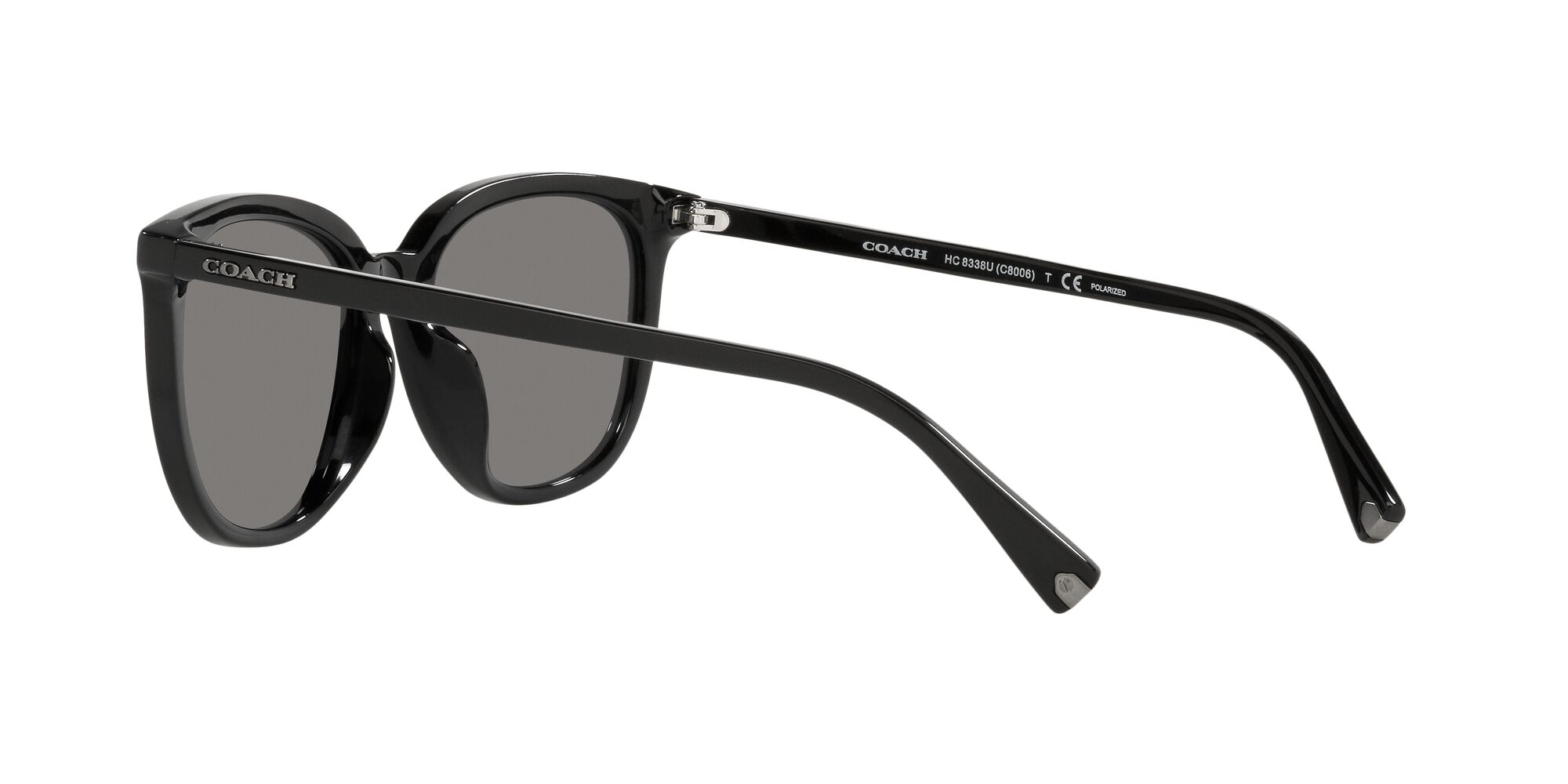 Foto 6 pulgar | Lente De Sol Coach Hc8338u Color Gris Oscuro Forma Cuadrada Para Hombre Polarizado