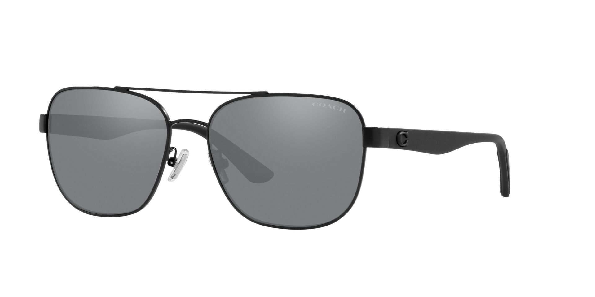Foto 3 pulgar | Lente De Sol Coach Hc7122 Color Gris Espejeado Forma Pillow Para Hombre