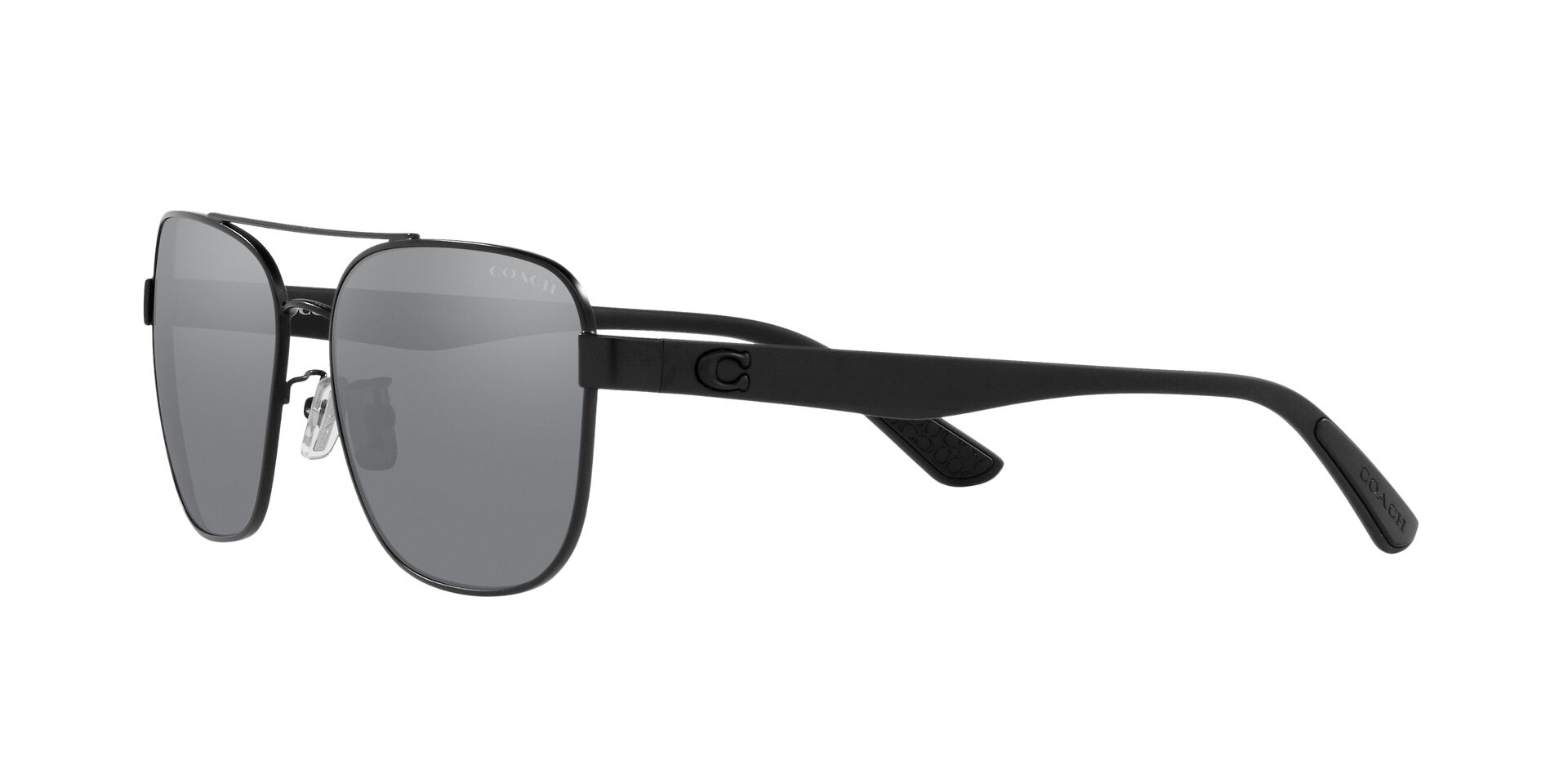 Foto 4 pulgar | Lente De Sol Coach Hc7122 Color Gris Espejeado Forma Pillow Para Hombre