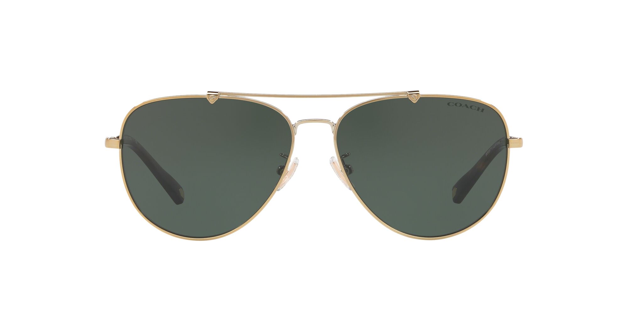 Lente De Sol Coach Hc7087 Color Verde Forma Piloto Para Hombre