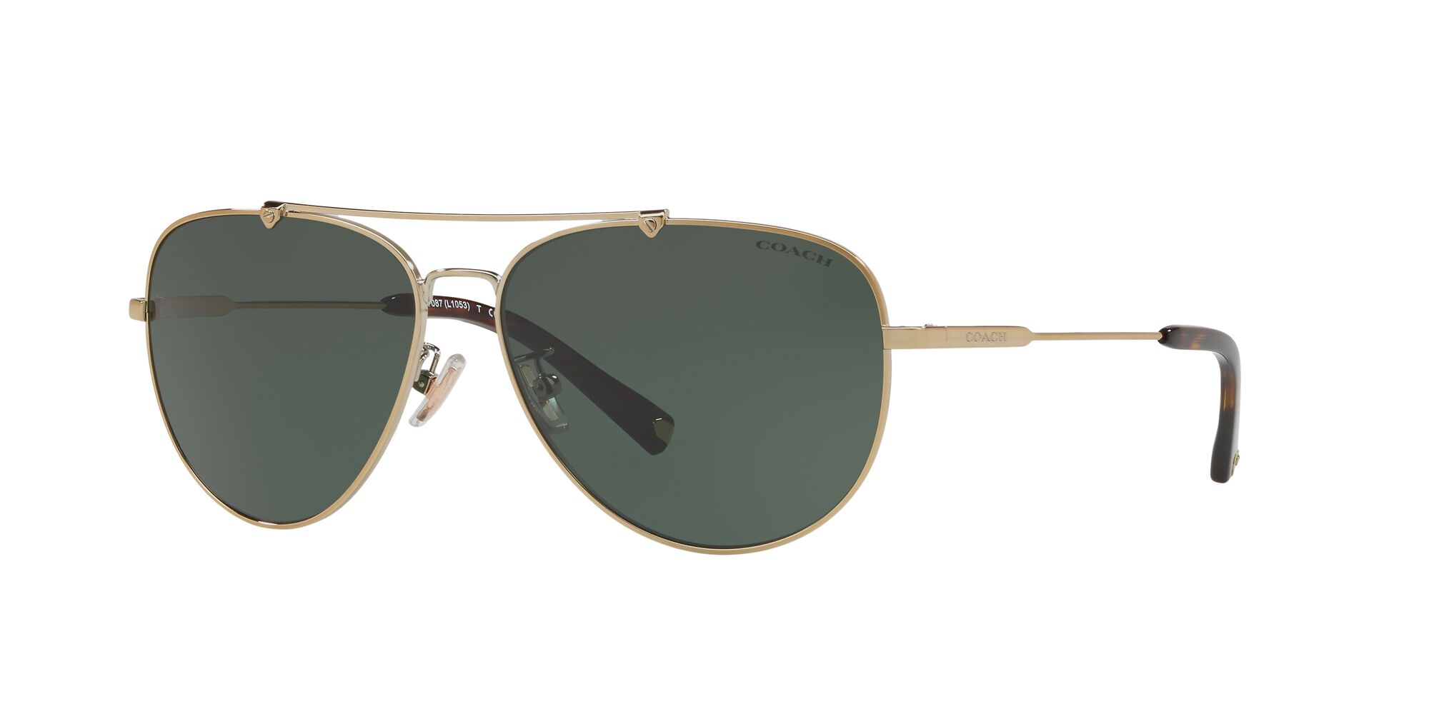 Foto 3 pulgar | Lente De Sol Coach Hc7087 Color Verde Forma Piloto Para Hombre