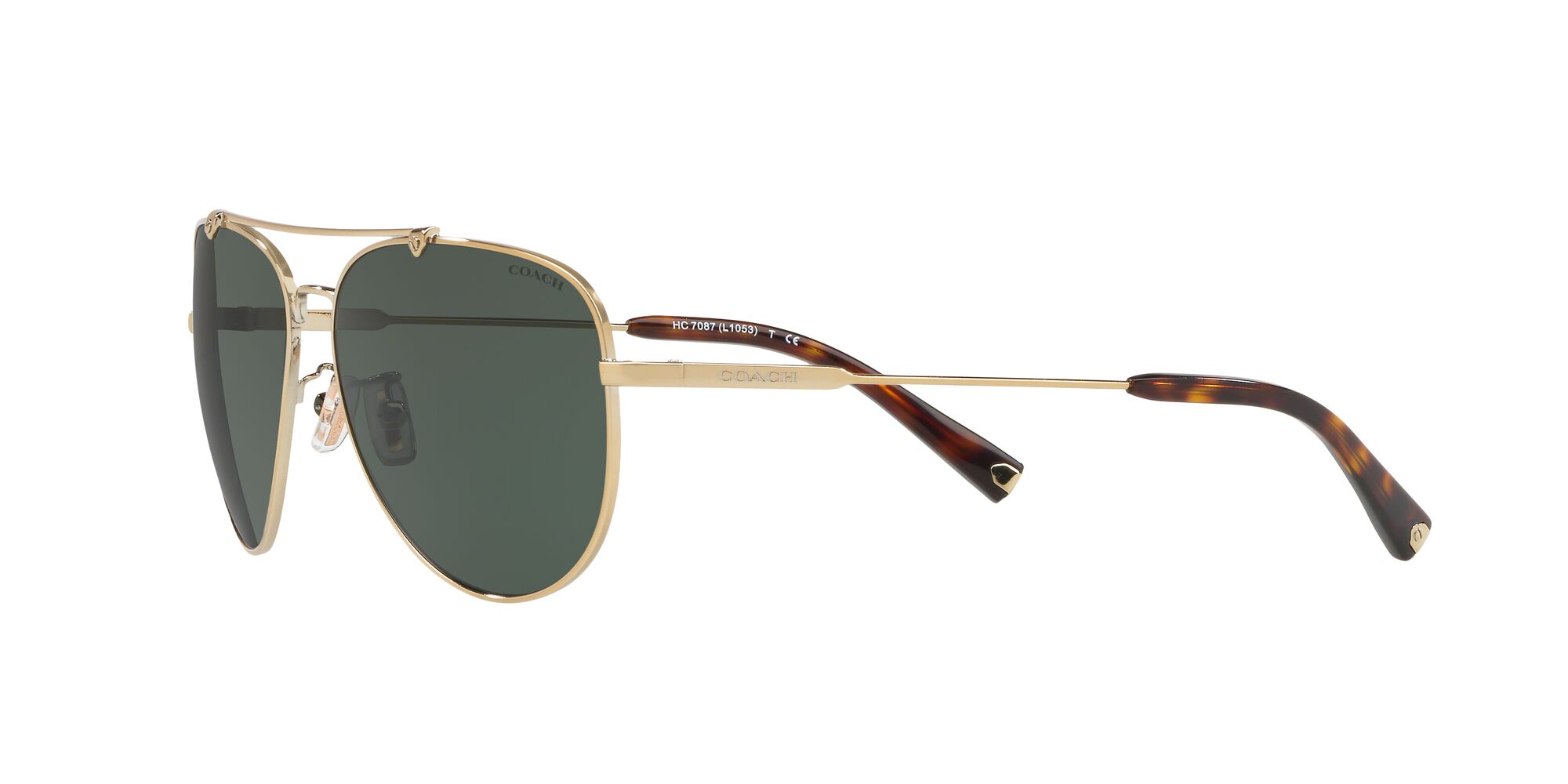 Foto 4 pulgar | Lente De Sol Coach Hc7087 Color Verde Forma Piloto Para Hombre
