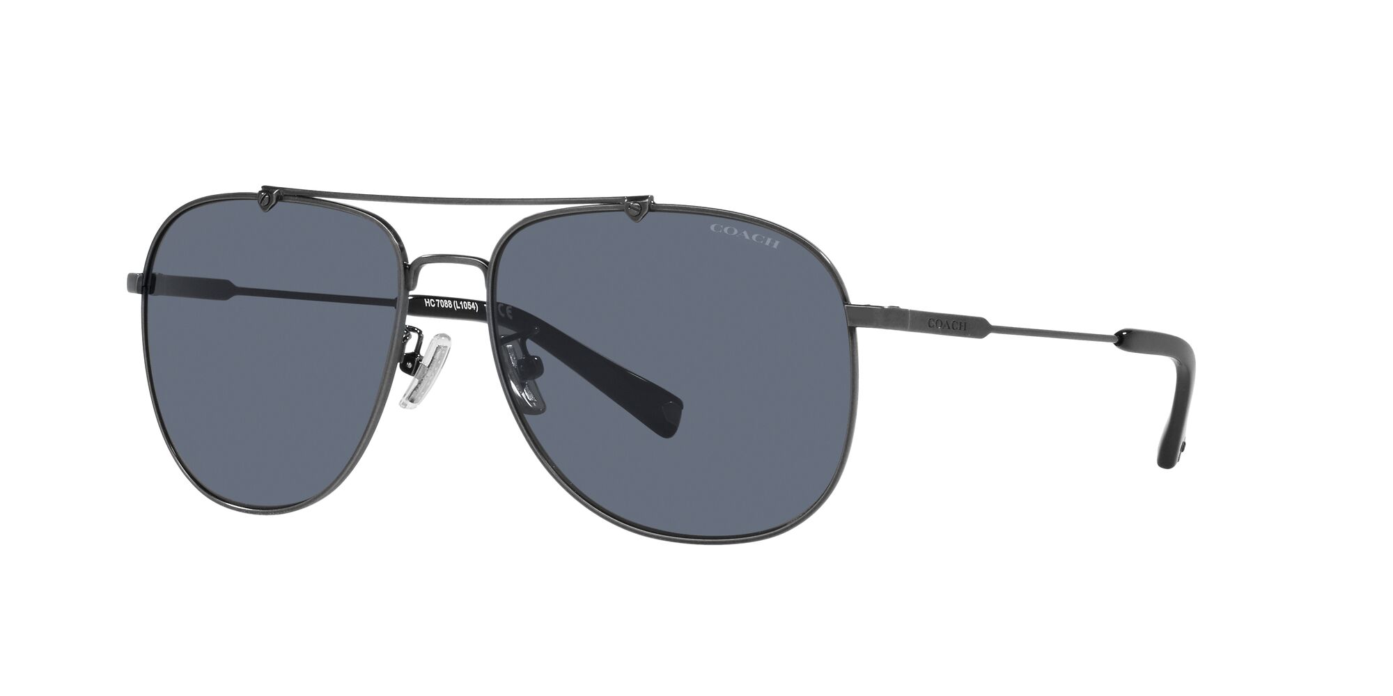 Foto 3 pulgar | Lente De Sol Coach Hc7088 Color Azul Forma Piloto Para Hombre