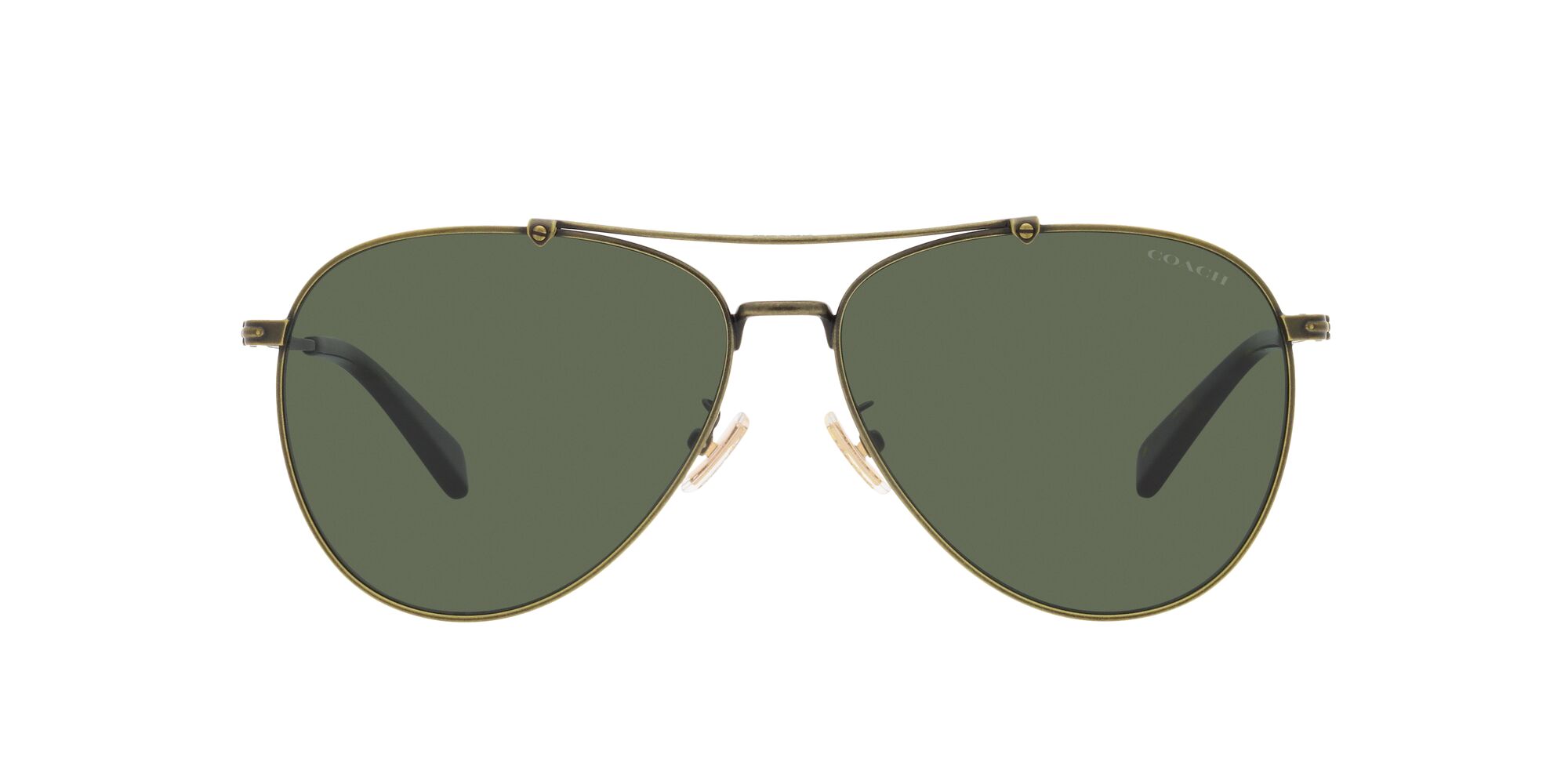 Foto 1 | Lente De Sol Coach Hc7136 Color Verde Oscuro Forma Piloto Para Hombre