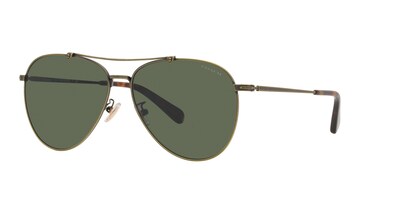 Foto 2 | Lente De Sol Coach Hc7136 Color Verde Oscuro Forma Piloto Para Hombre