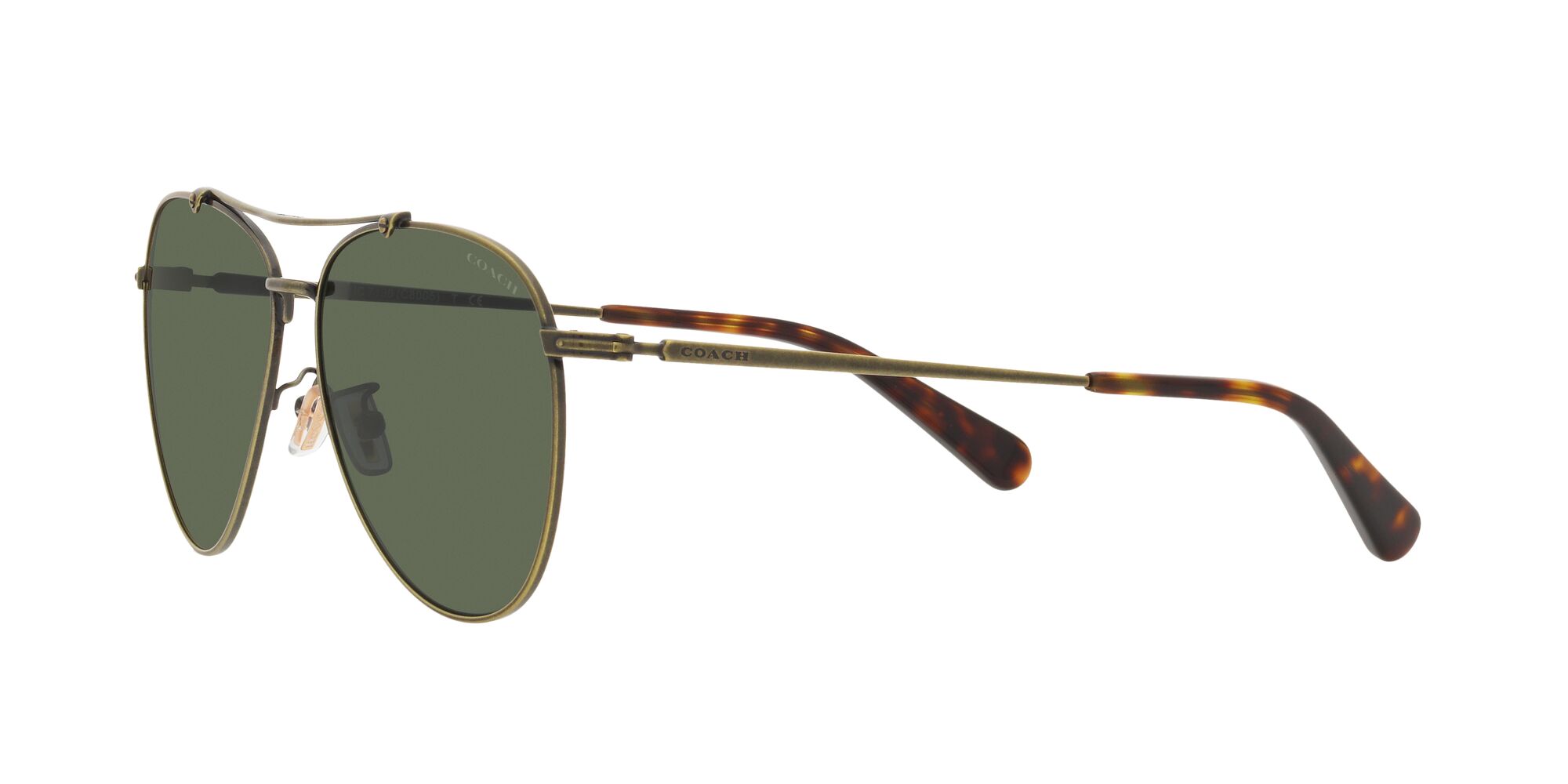 Foto 4 pulgar | Lente De Sol Coach Hc7136 Color Verde Oscuro Forma Piloto Para Hombre