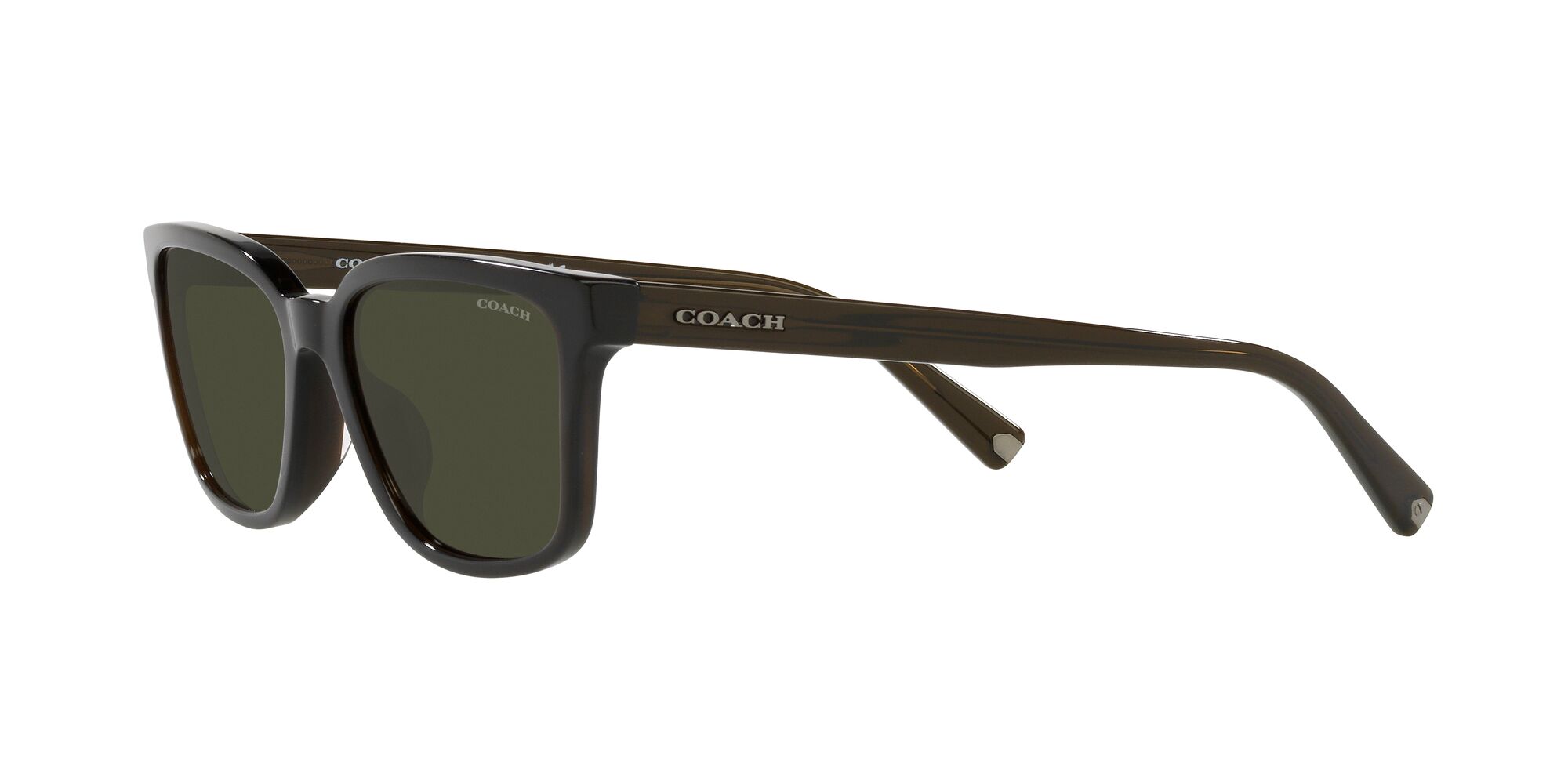 Foto 4 pulgar | Lente De Sol Coach Hc8328u Color Verde Oscuro Forma Rectangular Para Hombre