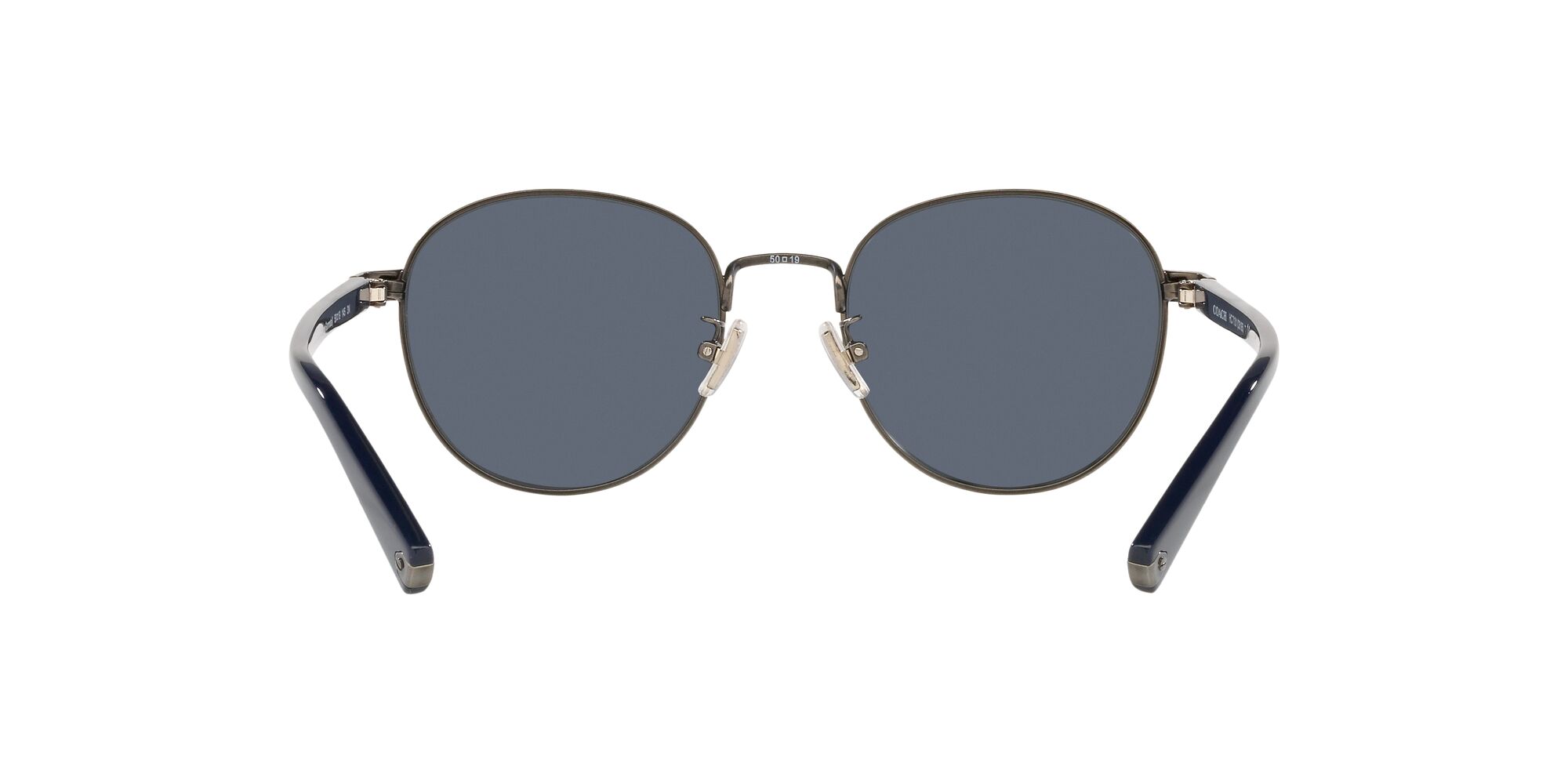 Foto 7 | Lente De Sol Coach Hc7131 Color Gris Azul Sólido Forma Redonda Para Hombre
