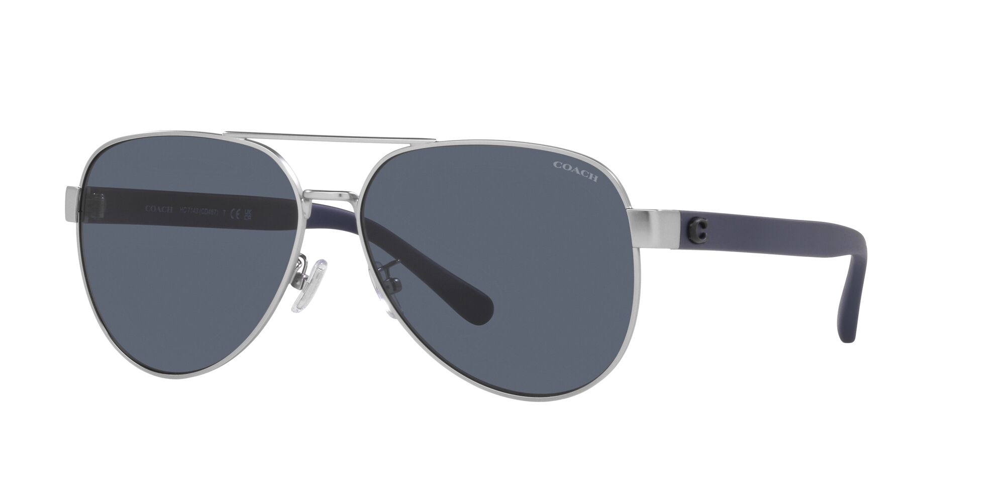 Foto 2 | Lente De Sol Coach Hc7143 Color Azul Forma Piloto Para Hombre