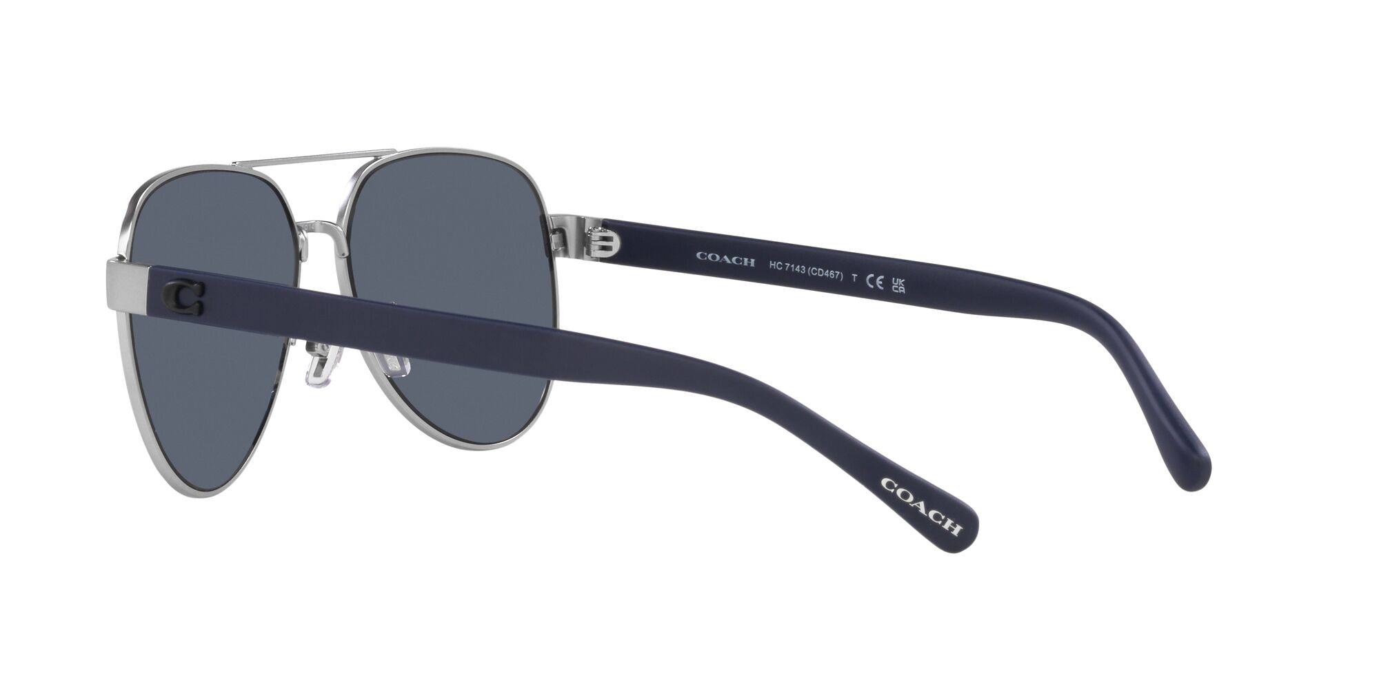 Foto 6 pulgar | Lente De Sol Coach Hc7143 Color Azul Forma Piloto Para Hombre