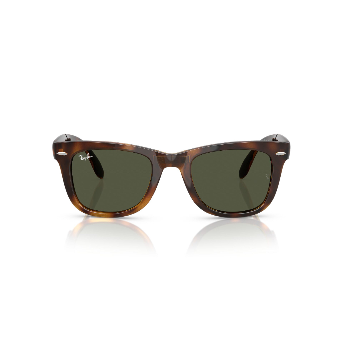 Foto 2 pulgar | Lentes De Sol Folding Wayfarer Havana Ray-ban
