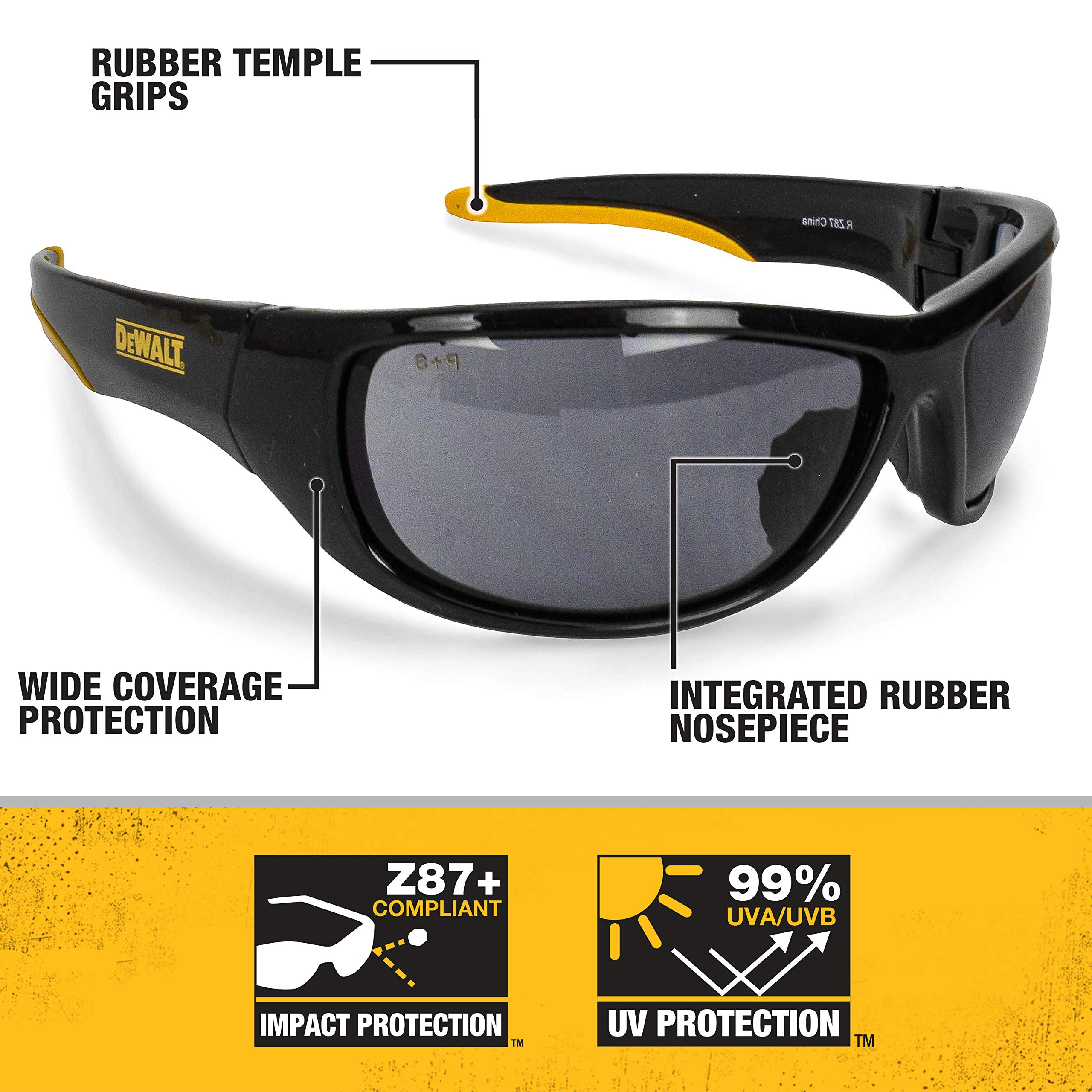 Foto 3 pulgar | Gafas De Seguridad Dewalt Dpg94-2c Dominator Smoke Lens - Venta Internacional.