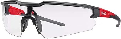 Foto 2 | Gafas De Seguridad Milwaukee, Antivaho, Lentes Transparentes, Negras Y Rojas, 2 Unidades - Venta Internacional.