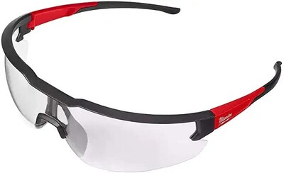Foto 3 | Gafas De Seguridad Milwaukee, Antivaho, Lentes Transparentes, Negras Y Rojas, 2 Unidades - Venta Internacional.