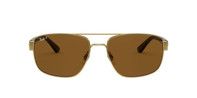 Foto 1 | Lente De Sol Ray-ban 0rb3663 Color Marrón Forma Irregular Polarizado