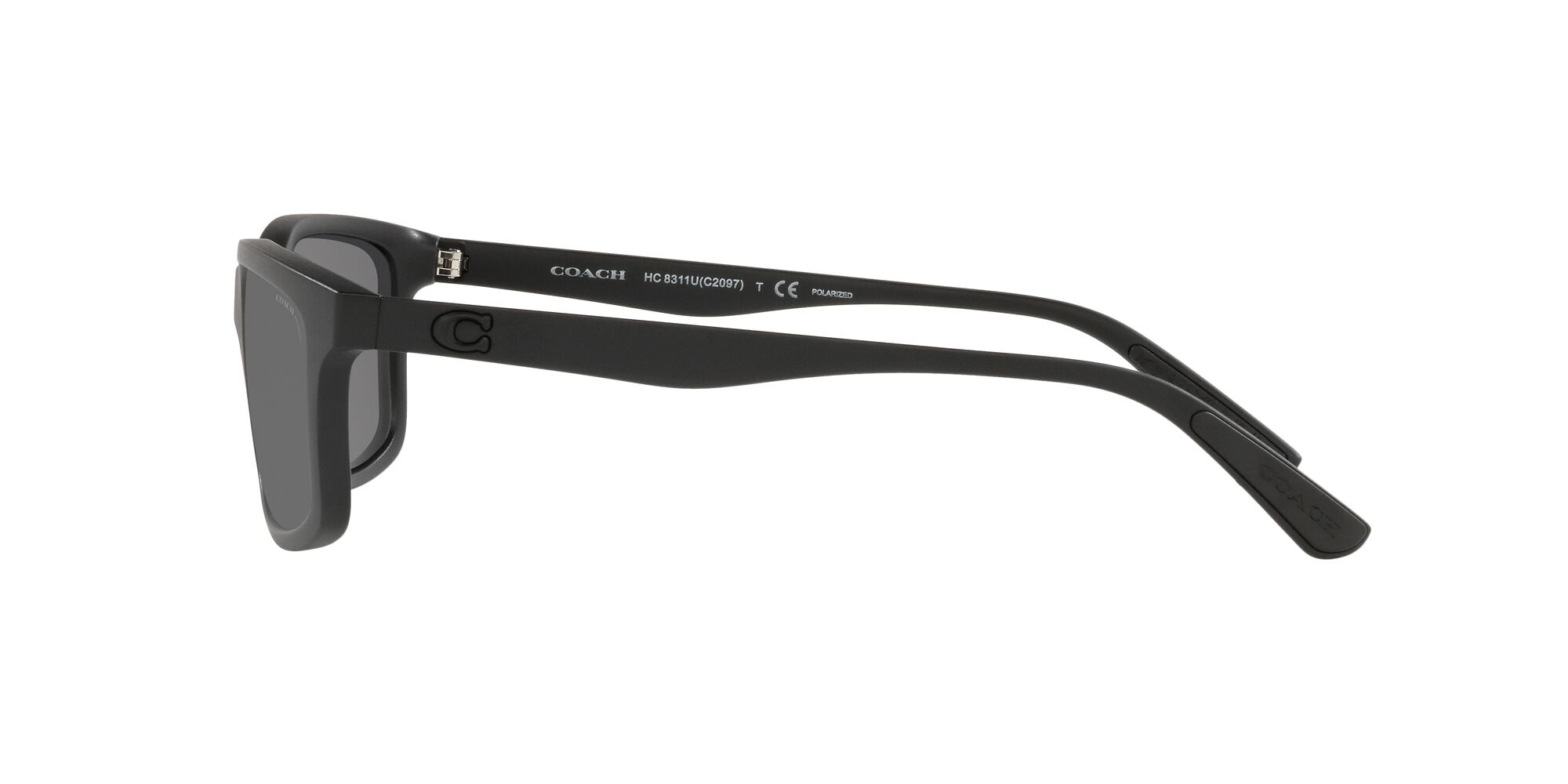 Foto 5 pulgar | Lente De Sol Coach 0hc8311u Color Gris Oscuro Espejeado Forma Rectangular Polarizado