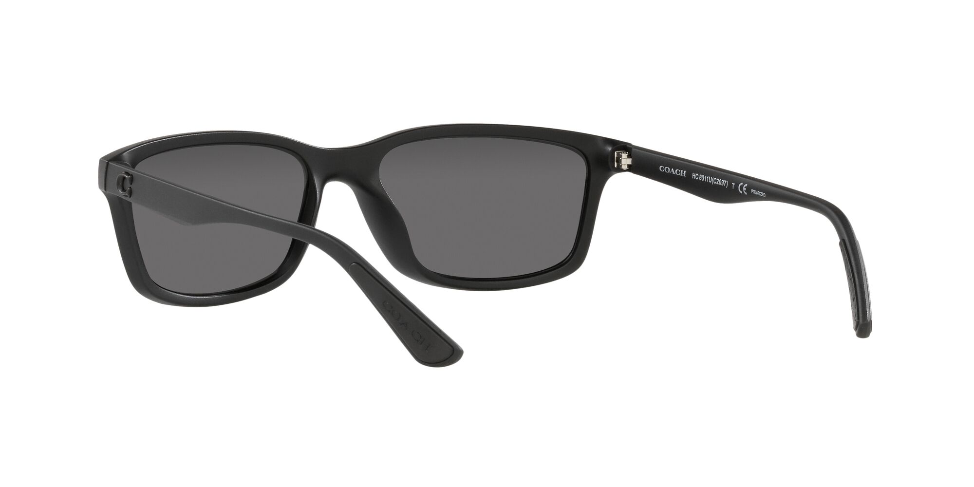 Foto 6 | Lente De Sol Coach 0hc8311u Color Gris Oscuro Espejeado Forma Rectangular Polarizado