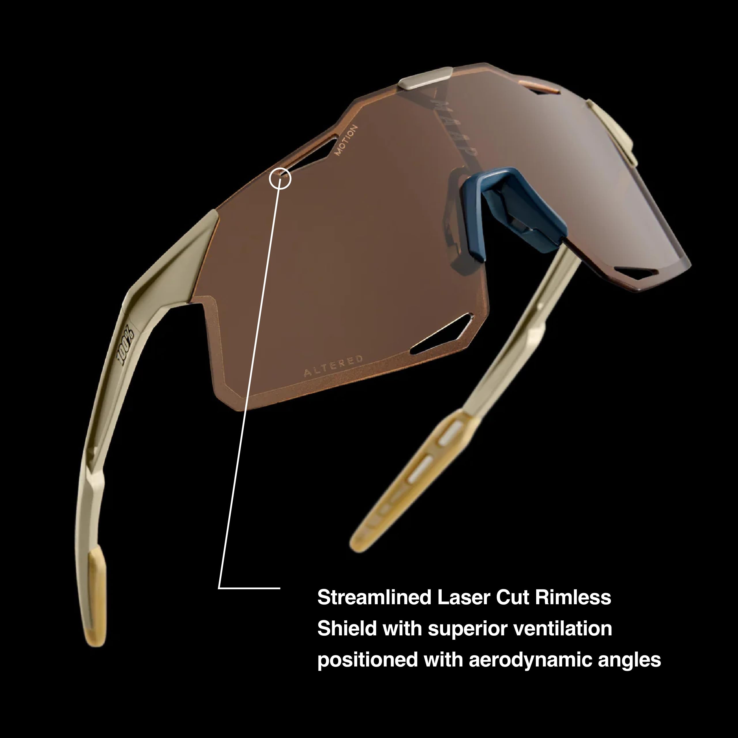 Foto 3 pulgar | Gafas De Sol 100% Hypercraft Sport Performance Sin Marco - Venta Internacional.