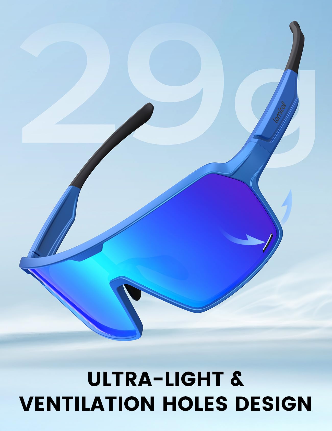 Foto 4 pulgar | Gafas De Sol Deportivas Lamicall Polarized Uv400 Para Hombre Y Mujer - Venta Internacional.