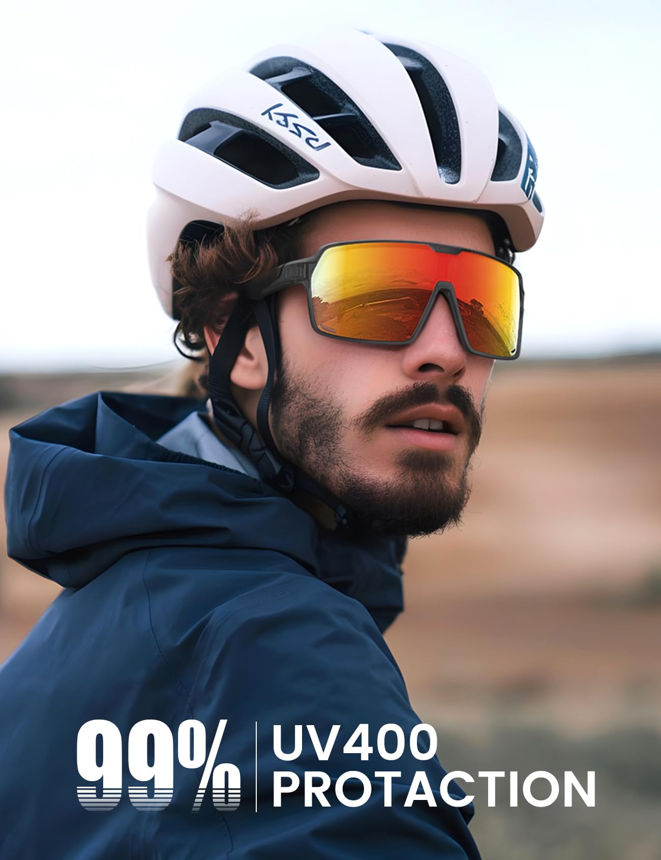 Foto 3 pulgar | Gafas De Sol Lamicall Polarized Sports Uv400 Para Hombre Y Mujer, Color Rojo - Venta Internacional.