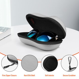 Foto 4 | Funda Para Gafas De Sol Fintie Hard Eva Shell A Prueba De Golpes, Gris - Venta Internacional.