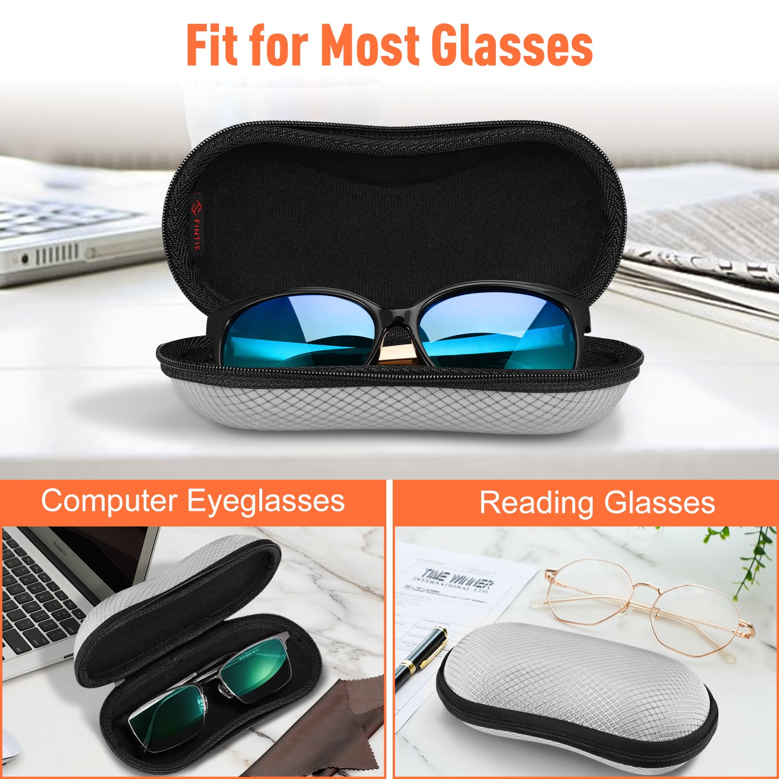 Foto 6 pulgar | Funda Para Gafas De Sol Fintie Hard Eva Shell A Prueba De Golpes, Gris - Venta Internacional.