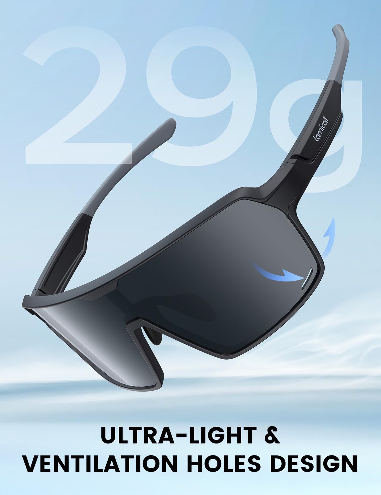 Foto 4 pulgar | Gafas De Sol Lamicall Polarized Sports Uv400 Para Hombre Y Mujer - Venta Internacional.