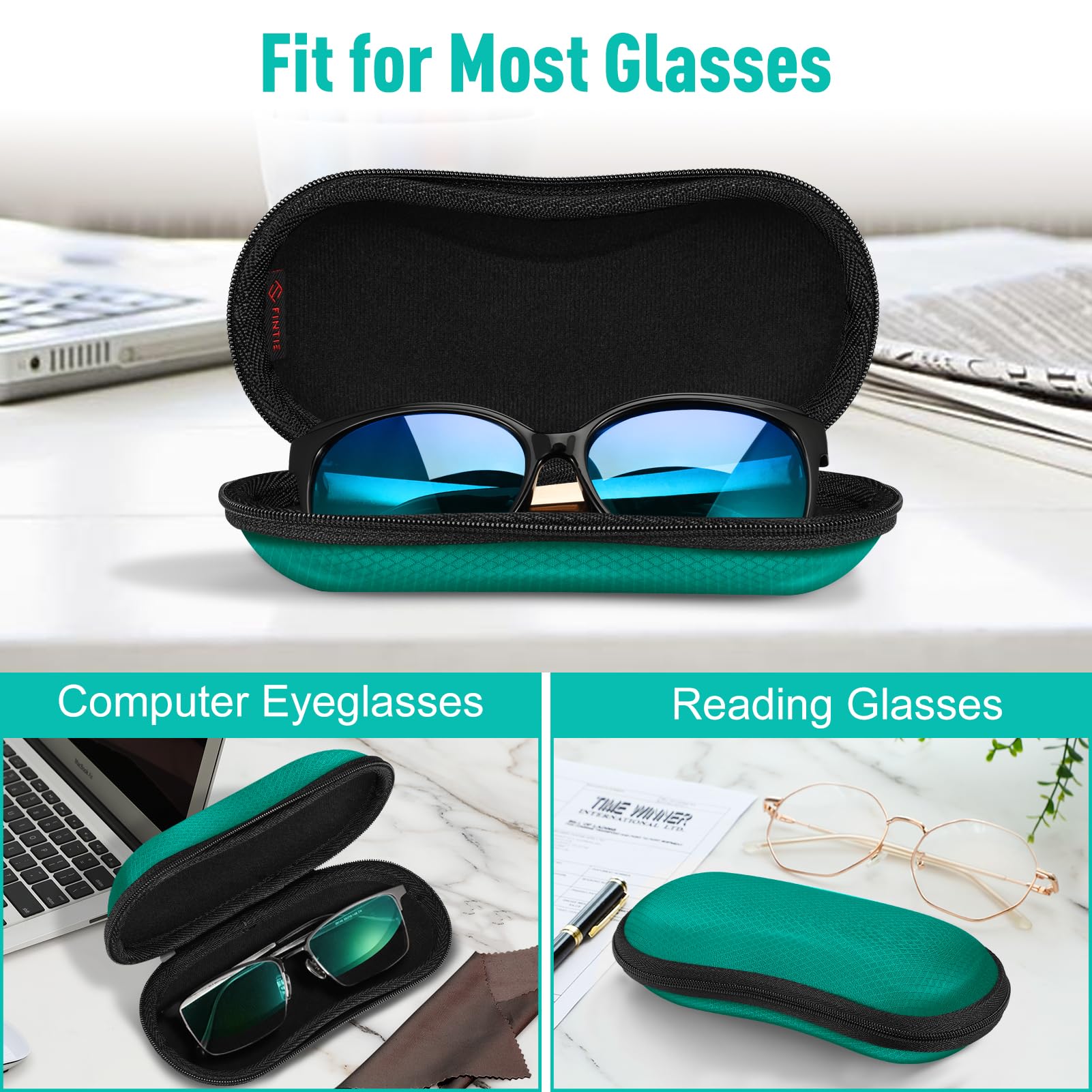 Foto 6 pulgar | Funda Para Gafas De Sol Fintie Hard Eva Shell A Prueba De Golpes, Color Verde - Venta Internacional.