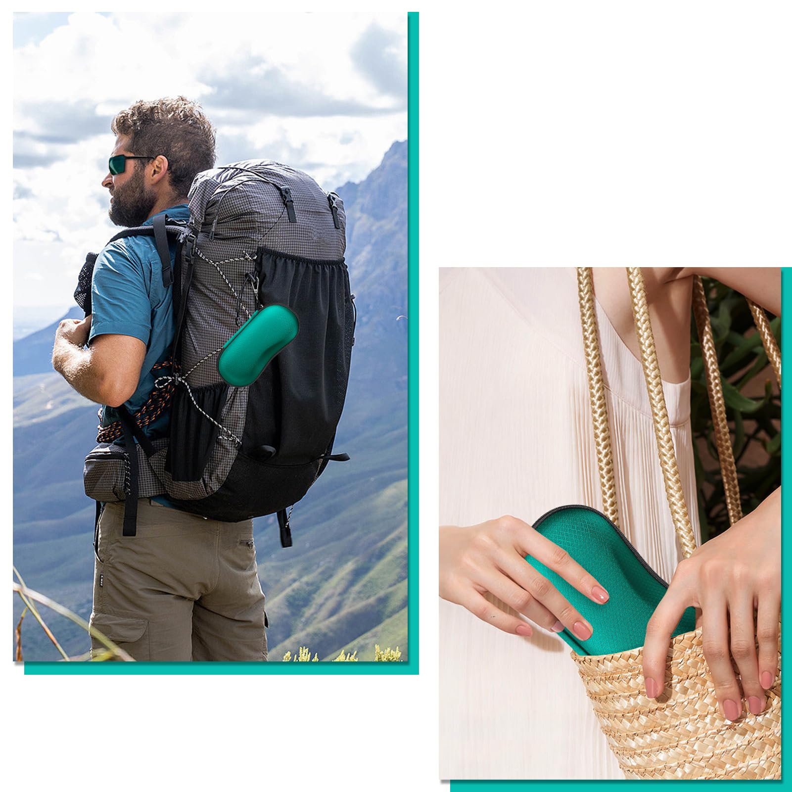 Foto 7 | Funda Para Gafas De Sol Fintie Hard Eva Shell A Prueba De Golpes, Color Verde - Venta Internacional.