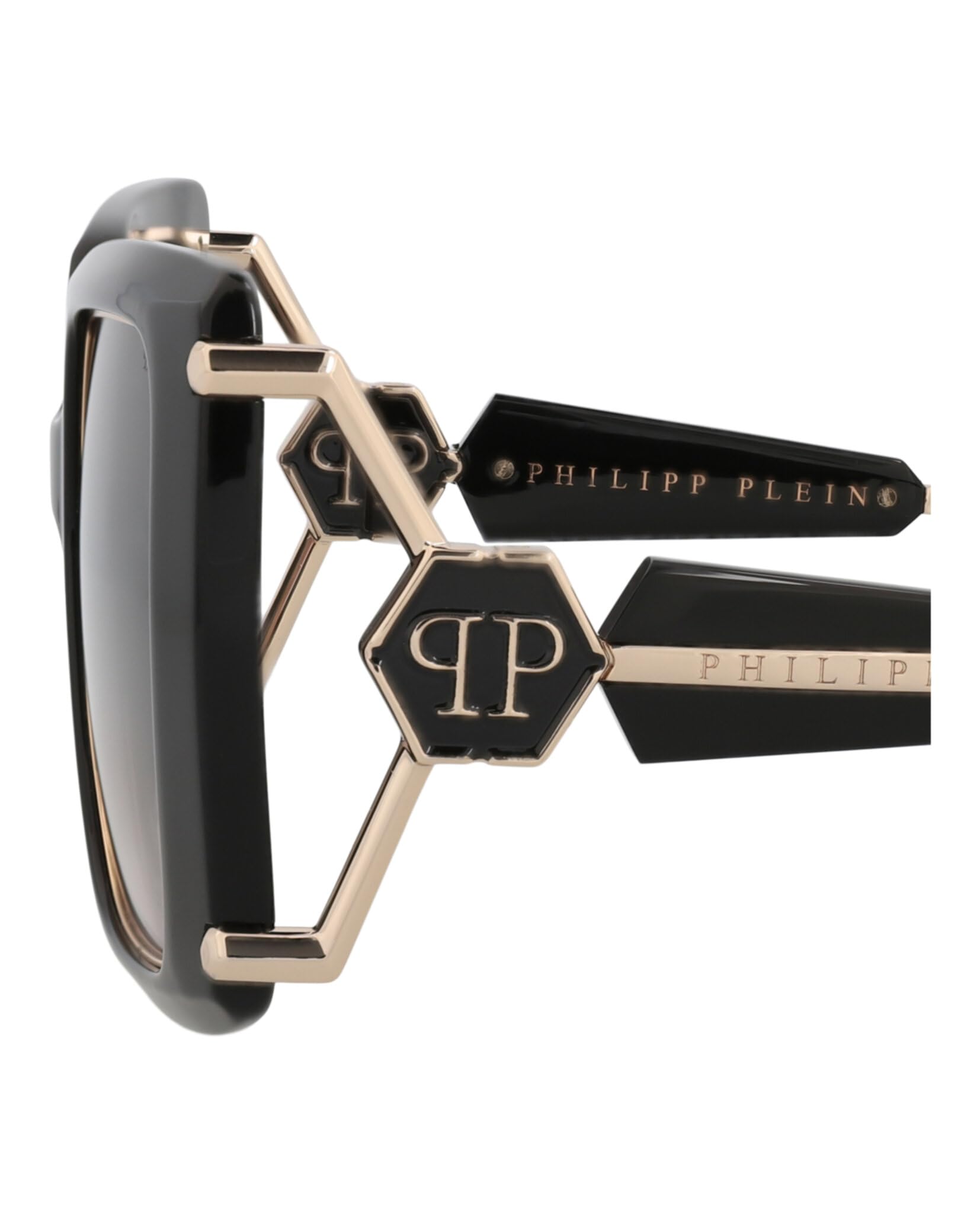 Foto 6 pulgar | Gafas De Sol Philipp Plein Spp 121 S 0700 Negras Para Unisex - Venta Internacional.