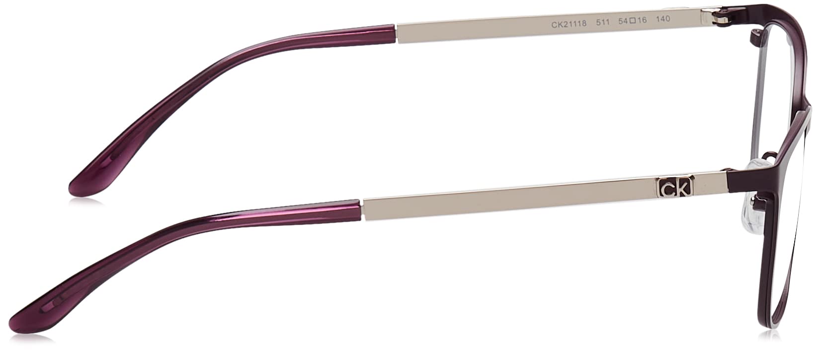 Foto 3 | Gafas Graduadas Calvin Klein Ck 21118 511 Plum Para Mujer - Venta Internacional.