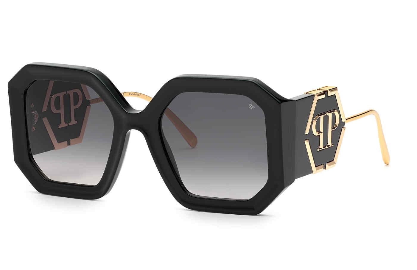 Foto 2 pulgar | Gafas De Sol Philipp Plein Spp 067 Shiny Black -0700 0700 - Venta Internacional.