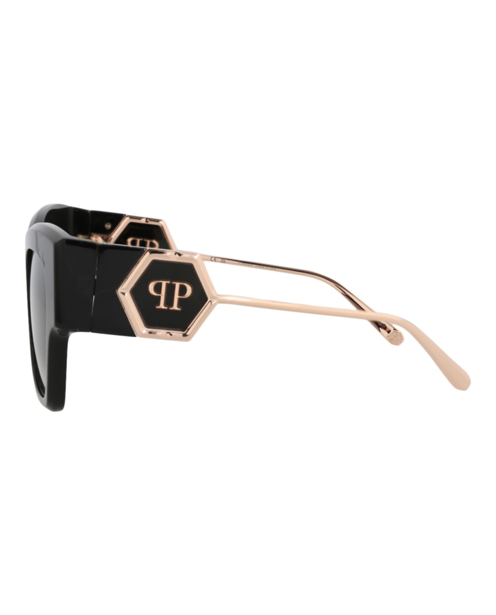 Foto 4 pulgar | Gafas De Sol Philipp Plein Spp 120 M 0700 Negras - Venta Internacional.