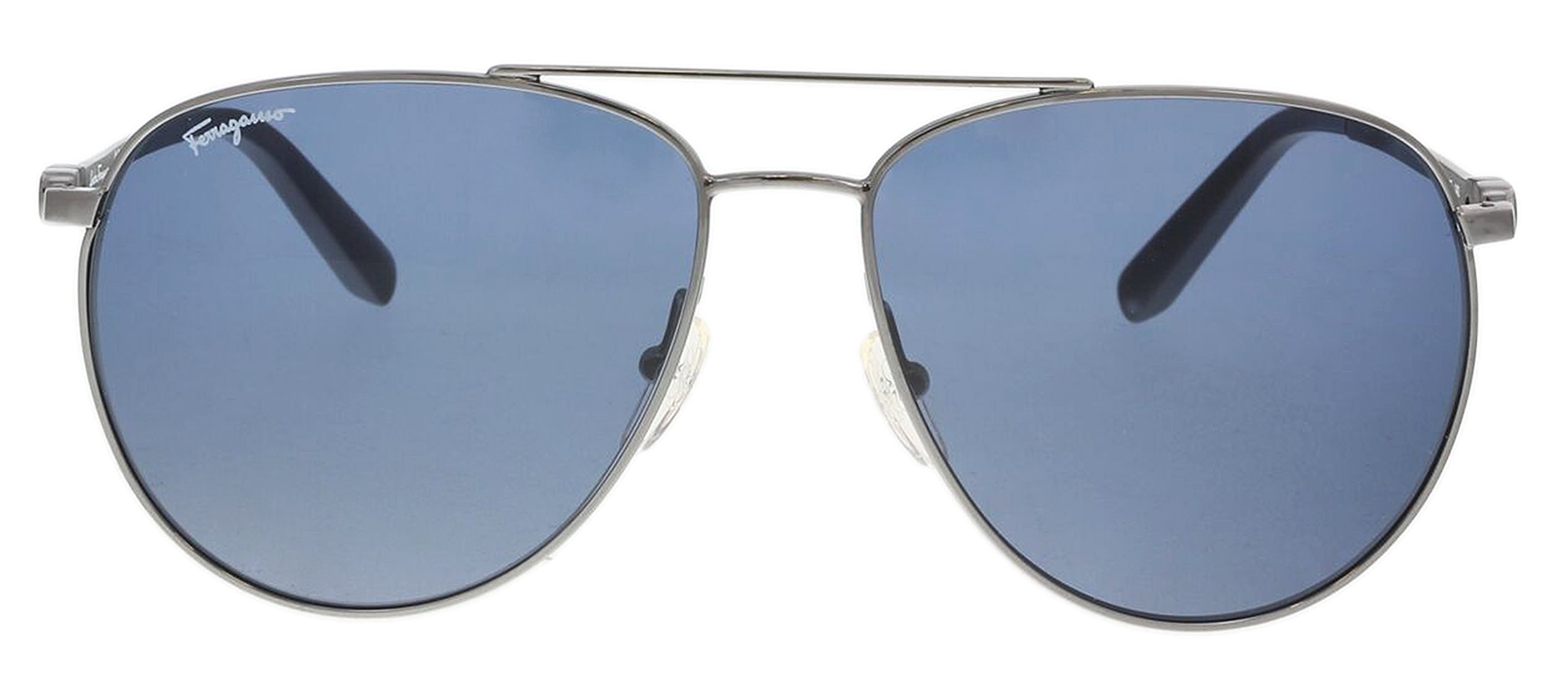 Foto 2 | Gafas De Sol Salvatore Ferragamo Sf157s Dark Gunmetal Blue - Venta Internacional.
